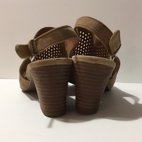 Franco Sarto open toed wide heel shoes size 9.5 - Picture 4 of 6